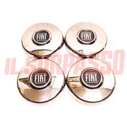 COPPE RUOTA BORCHIE CERCHI CROMODORA FIAT 124 COUPE SPIDER - 125 SPECIAL