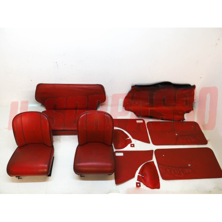TAPPEZZERIA PANNELLI SEDILI CAPPELLIERA PASSARUOTA ROSSI FIAT 850 BERLINA ORIGIN
