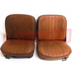 TAPPEZZERIA PANNELLI SEDILI CAPPELLIERA PASSARUOTA SCHIENALE MARRONI FIAT 1100 R