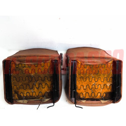 TAPPEZZERIA PANNELLI SEDILI CAPPELLIERA PASSARUOTA SCHIENALE MARRONI FIAT 1100 R