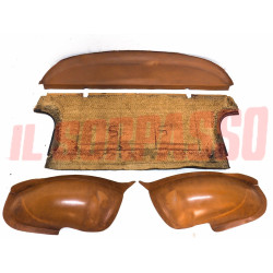TAPPEZZERIA PANNELLI SEDILI CAPPELLIERA PASSARUOTA SCHIENALE MARRONI FIAT 1100 R