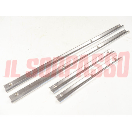 PROFILI MODANATURE BATTITACCO PORTE ANTERIORI + POSTERIORI FIAT 1100 R ORIGINALI
