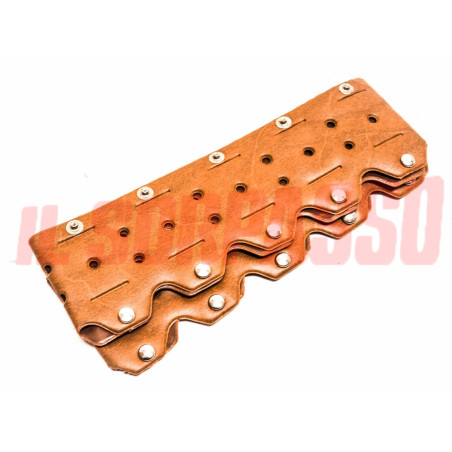 COPRI VOLANTE MARRONE SCURO C/ BOTTONI FIAT 500 600 850 124 125 126 127 128 A112