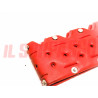 COPRI VOLANTE ROSSO BOTTONI CROMATI FIAT 500 600 850 124 125 126 127 128 A112