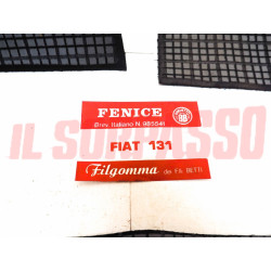 TAPPETI GRIGI E NERI FIAT 131 MIRAFIORI 1.3 1.6 RALLY ABARTH ORIGINALI FILGOMMA