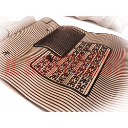 TAPPETI BEIGE E NERI FIAT 131 SUPERMIRAFIORI SPECIAL ORIGINALI