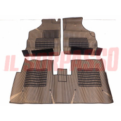 SOPRA TAPPETI IN GOMMA BEIGE E NERI FIAT REGATA ORIGINALI JUMBO