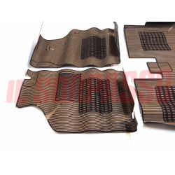 SOPRA TAPPETI IN GOMMA BEIGE E NERI FIAT REGATA ORIGINALI JUMBO