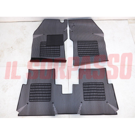 SOPRA TAPPETI GOMMA GRIGI E NERI LANCIA PRISMA ORIGINALI JUMBO