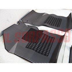 SOPRA TAPPETI GOMMA GRIGI E NERI LANCIA PRISMA ORIGINALI JUMBO