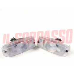 FANALINI ANTERIORI FRECCE PORTALAMPADA FIAT 850 BERLINA SPECIAL BELLU DIFETTATI