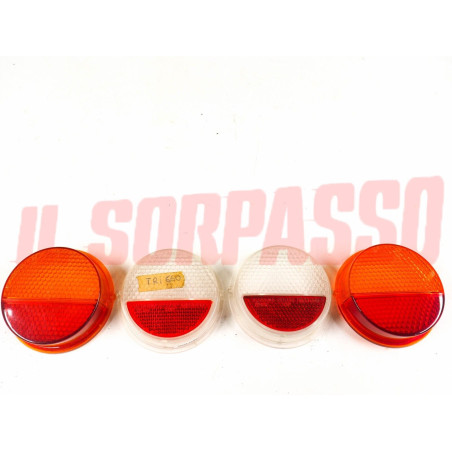 PLASTICHE FANALI POSTERIORI FIAT 850 COUPE 2 3 SERIE - 128 RALLY ALTISSIMO