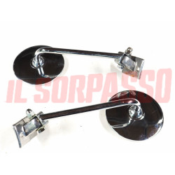 SPECCHI RETROVISORI DESTRO SINISTRO CROMAT FIAT 600 850 T PULMINO 238 CAMPAGNOLA