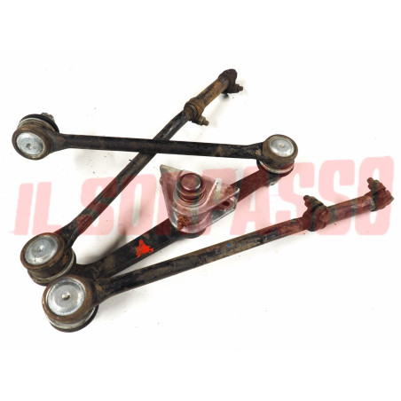 RINVIO TIRANTE SCATOLA GUIDA STERZO + TESTINE FIAT 1100 R + FAMILIARE ORIGINALI