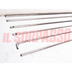 MODANATURE PROFILI PARAFANGHI ANTERIORI + POSTERIORI + PORTE FIAT 850 SPECIAL