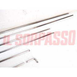 MODANATURE PROFILI PARAFANGHI ANTERIORI + POSTERIORI + PORTE FIAT 850 SPECIAL
