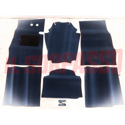 SOPRA TAPPETI GOMMA BLU E NERI LANCIA APPIA 2 SERIE MOQUETTE ORIGINALI BIZANTINO