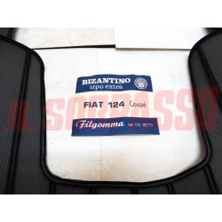 SOPRA TAPPETI GRIGI E NERI FIAT 124 COUPE SPORT ORIGINALI FILGOMMA