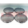 COPPE RUOTA BORCHIE CERCHI FIAT 1100 R 124 BERLINA 1 SERIE ORIGINALI CROMATE
