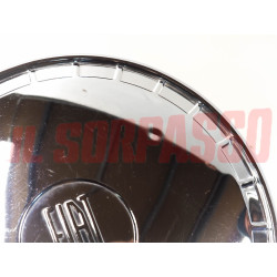 COPPE RUOTA BORCHIE CERCHI FIAT 1100 R 124 BERLINA 1 SERIE ORIGINALI CROMATE