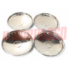 COPPE RUOTA BORCHIE CERCHI FIAT 1100 R 124 BERLINA 1 SERIE ORIGINALI CROMATE