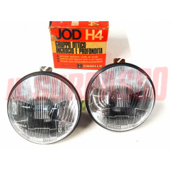 GRUPPI OTTICI FANALI FARI CARELLO H4 FIAT 128 BERLINA DA APRILE 71 + RALLY