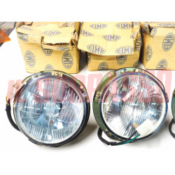 GRUPPI OTTICI FANALI TAZZE FARO FIAT 124 SPECIAL TI FINO 06.72 ORIGINALI ELMA
