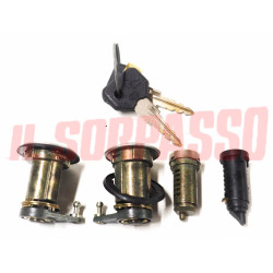 BLOCCHETTI CILINDRETTI PORTA DESTRA SINISTRA TAPPO BENZINA PORTAOGGETTI ALFA 90