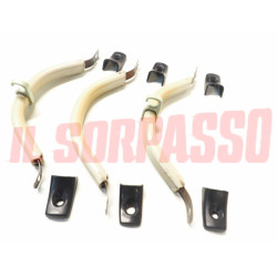 MANIGLIE PASSEGGERO INTERNE + CAPPUCCI FIAT 1100 R ORIGINALI