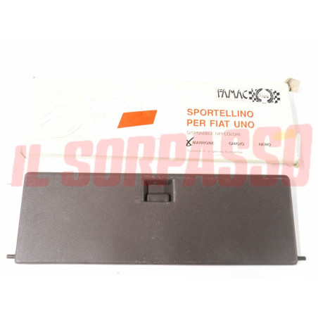 SPORTELLO CASSETTO PORTAOGGETTI CRUSCOTTO FIAT UNO MARRONE