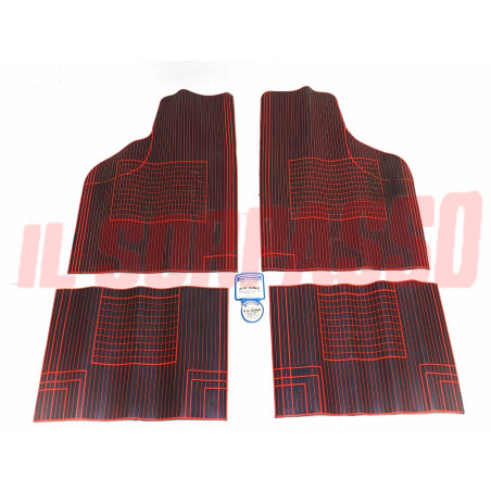 TAPPETI ROSSI E NERI ALFA ROMEO ALFETTA GT - GTV GIULIETTA 1.3 - 1.6 BIZANTINO