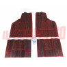 TAPPETI ROSSI E NERI ALFA ROMEO ALFETTA GT - GTV GIULIETTA 1.3 - 1.6 BIZANTINO