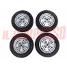 CERCHI RUOTA + GOMME DA CORSA PISTA AUTOBIANCHI A112 + ABARTH 4 5 SERIE + ABARTH