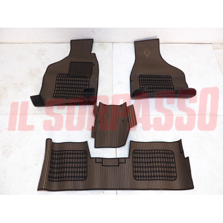 SOPRA TAPPETI BEIGE E NERI AUTOBIANCHI Y10 + TURBO ORIGINALI JUMBO