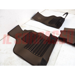 SOPRA TAPPETI BEIGE E NERI AUTOBIANCHI Y10 + TURBO ORIGINALI JUMBO