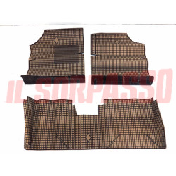 SOPRA TAPPETI IN GOMMA MARRONI E NERI PEUGEOT 309 ORIGINALI JUMBO
