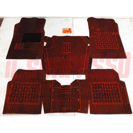 SOPRA TAPPETI ROSSI E NERI TOYOTA COROLLA CELICA CARINA MAZDA 818 232 929