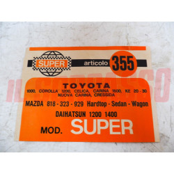 SOPRA TAPPETI ROSSI E NERI TOYOTA COROLLA CELICA CARINA MAZDA 818 232 929