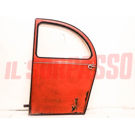PORTA PORTIERA POSTERIORE SINISTRA VETRO PANNELLO MANIGLIA CITROEN 2 CV CAVALLI