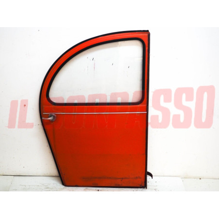 PORTA PORTIERA POSTERIORE DESTRA VETRO PANNELLO MANIGLIA CITROEN 2 CV CAVALLI