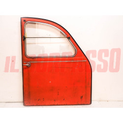 PORTA PORTIERA ANTERIORE DESTRA VETRO PANNELLO MANIGLIA CITROEN 2 CV CAVALLI