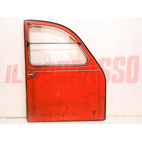 PORTA PORTIERA ANTERIORE DESTRA VETRO PANNELLO MANIGLIA CITROEN 2 CV CAVALLI