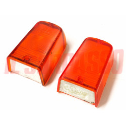 PLASTICHE ARANCIO FANALI POSTERIORI LANCIA APPIA 3 SERIE ORIGINALI CARELLO