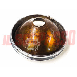 GRUPPO OTTICO FANALE FARO + CORNICE + PARABOLA FIAT 1100 E MUSONE CARELLO