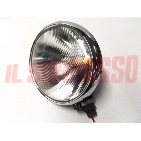 GRUPPO OTTICO FANALE FARO CORNICE AUTOCARRO - TRATTORE ANNI 40 50 ORIGINALE ELMA