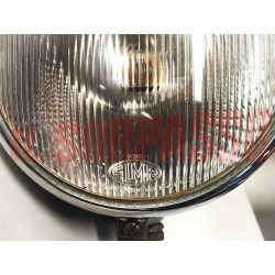 GRUPPO OTTICO FANALE FARO CORNICE AUTOCARRO - TRATTORE ANNI 40 50 ORIGINALE ELMA