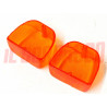 PLASTICHE FANALI FARI POSTERIORI ARANCIO FIAT 1400 - 1900 BERLINA ALTISSIMO