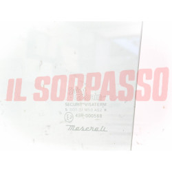 VETRO SCENDENTE PORTA ANTERIORE SINISTRO MASERATI BITURBO 420 QUATTROPORTE VERDE