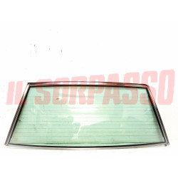 VETRO LUNOTTO POSTERIORE CORNICE CON SBRINATORE MASERATI BITURBO ORIGINALE VERDE