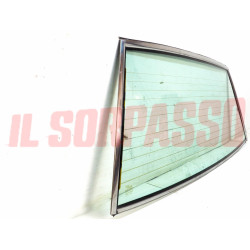 VETRO LUNOTTO POSTERIORE CORNICE CON SBRINATORE MASERATI BITURBO ORIGINALE VERDE